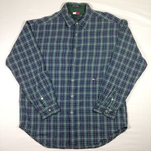 Vintage Tommy Hilfiger Jeans Plaid Long Sleeve